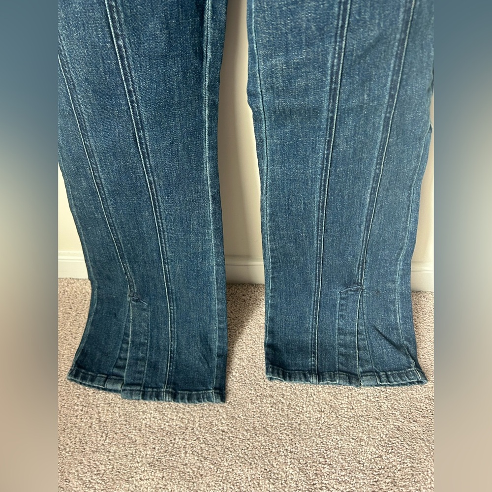 Free People Denim Flare jumpsuit - Picture 2 of 7